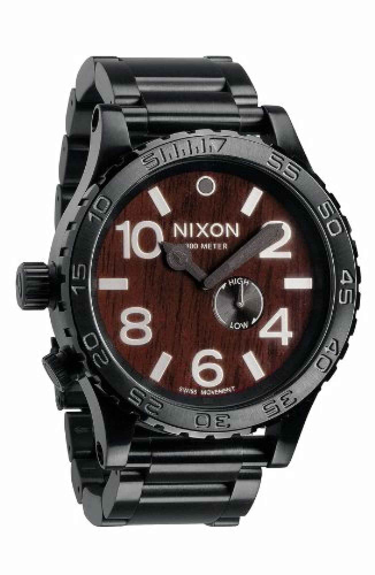 Nixon Men's 51-30 Tide A057 Dark Wood/Black - Walmart.com