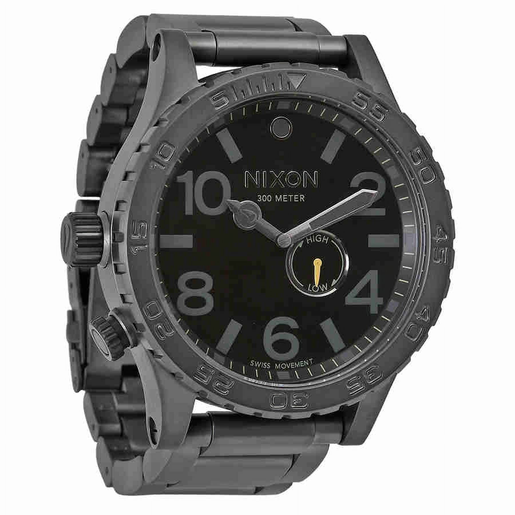 Nixon Men's 51-30 Tide All Gunmetal/Black Watch A057680