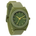thumbnail image 1 of Nixon Men's A1191025 The Time Teller P Matte Army Green Dial Plastic Strap Watch, 1 of 4