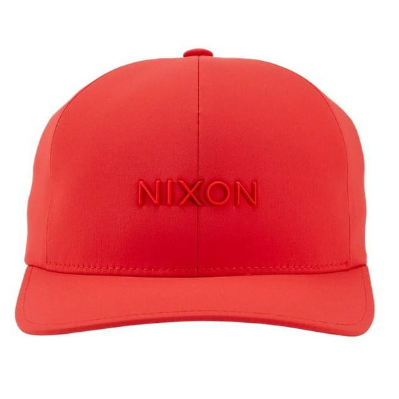 Nixon Men's Delta FF Quick Dry FlexFit Hat Cap (Small/Medium, Fire)