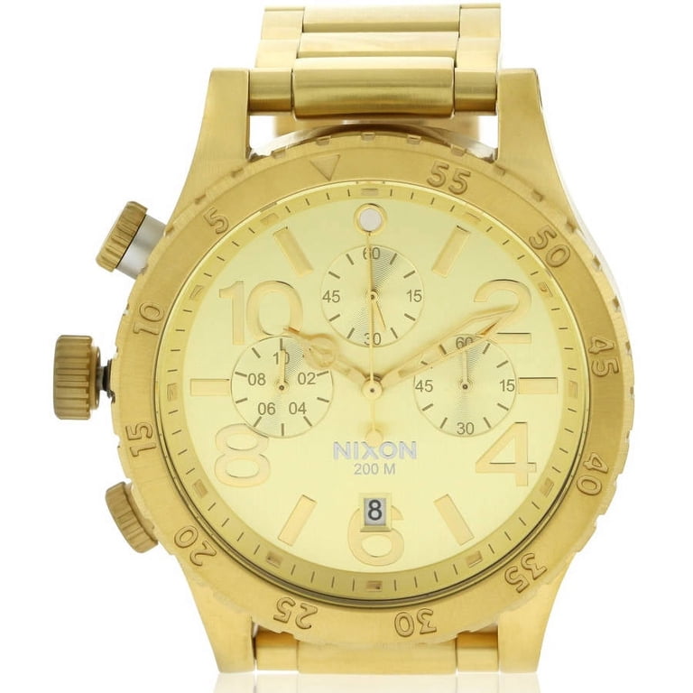 Nixon 48-20 Chrono Watch - All Gold Nixon 48-20 Chrono All Gold review - YouTube main image 2