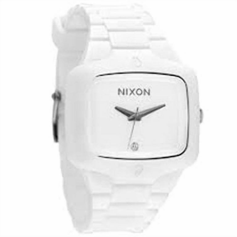 Nixon Men's Rubber Player A139100 White Silicone Quartz Watch
