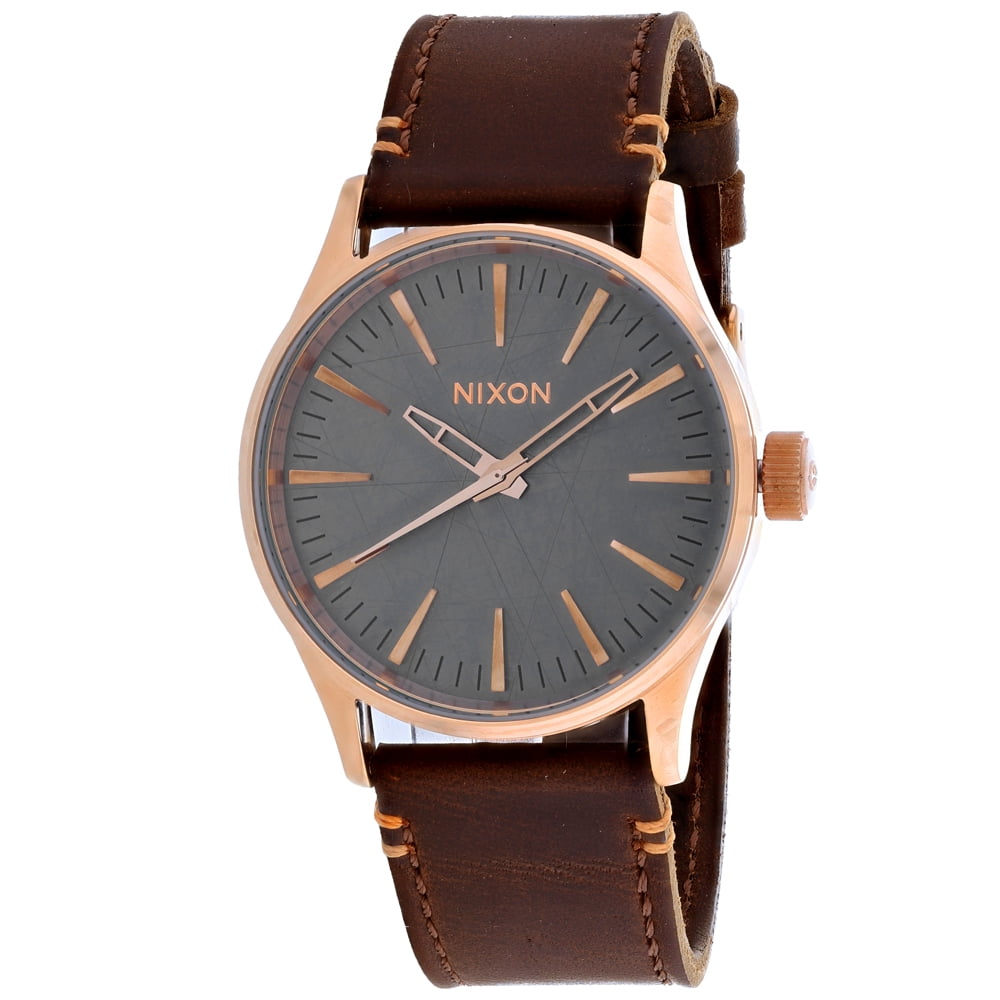 Nixon Men s Sentry 38 Leather Grey Watch A377 2001 Walmart