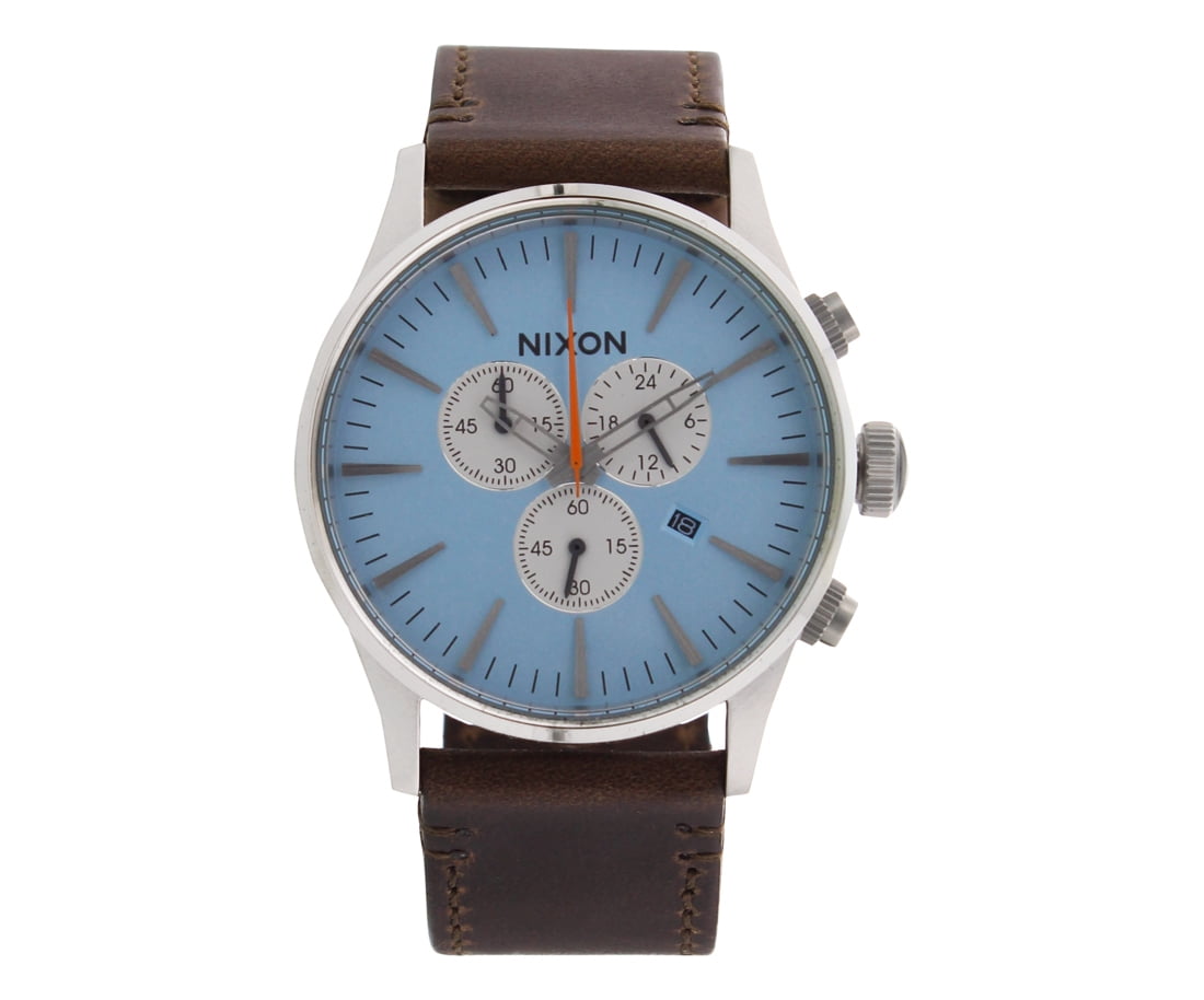 Nixon Men's 'Sentry Chrono Leather' Quartz Stainless Steel Casual