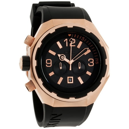 Nixon Men's THE STEELCAT A3131098 Rose Gold / Black Watch