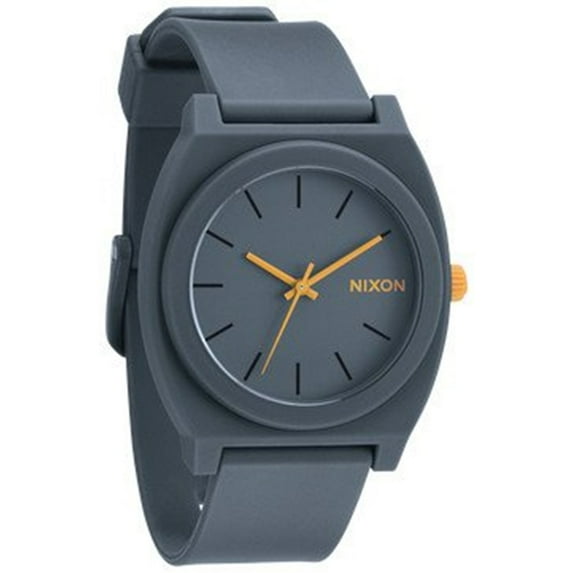 Nixon Men's Time Teller A1191244 Grey Polyurethane Analog Quartz Fashion Watch