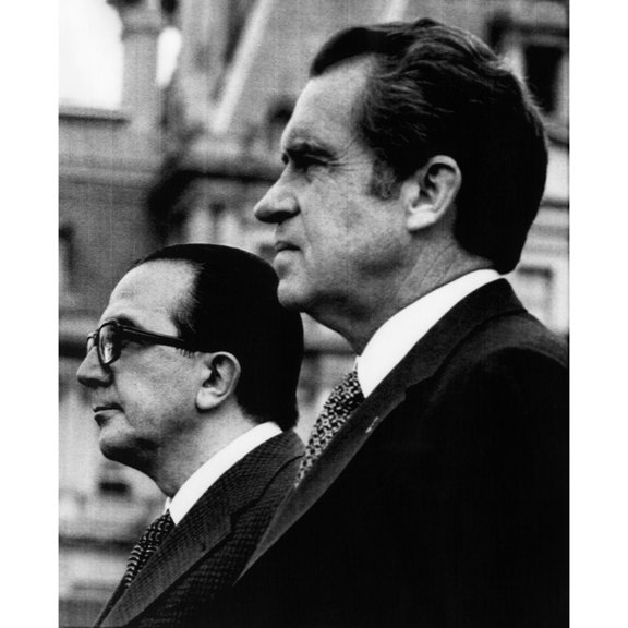 Nixon Presidency. Italian Prime Minister Giulio Andreotti With Us President Richard Nixon History