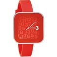 thumbnail image 1 of Nixon Women's A162200 The Rocio Red Dial Red Rubber Strap Watch, 1 of 4