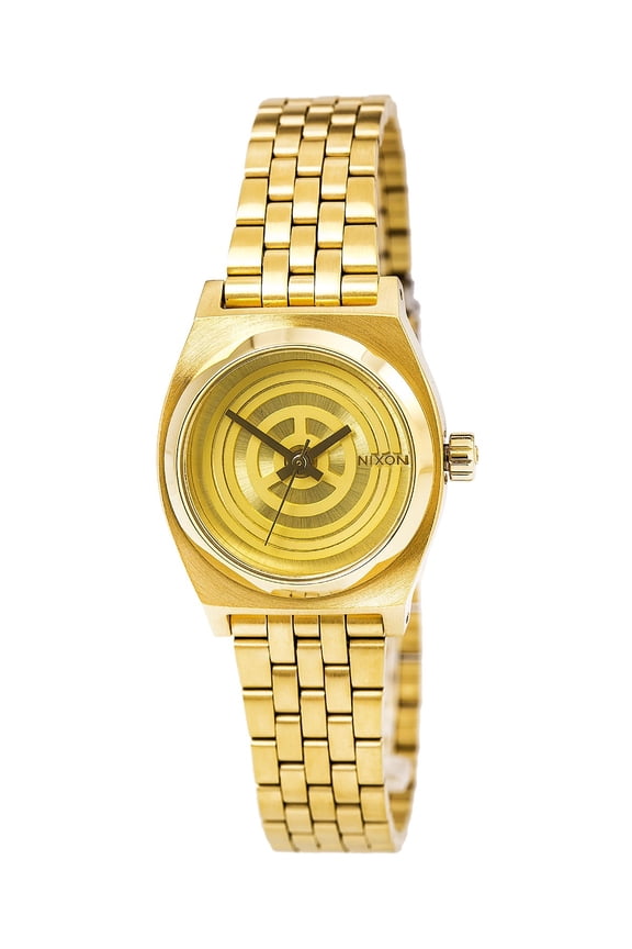 Women's A399SW2378 Small Time Teller SW Gold Tone Dial Yellow Gold Steel Quartz Watch
