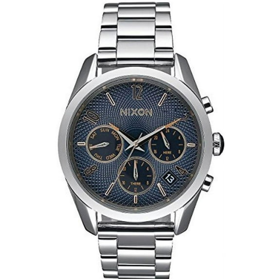Nixon Women's Bullet Chronograph A9492195 Navy Dial Stainless Steel Watch