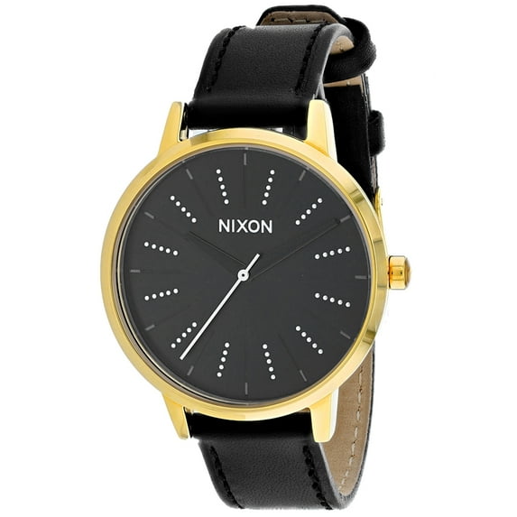 Nixon Women's Kensington Leather Black Watch - A108-2879