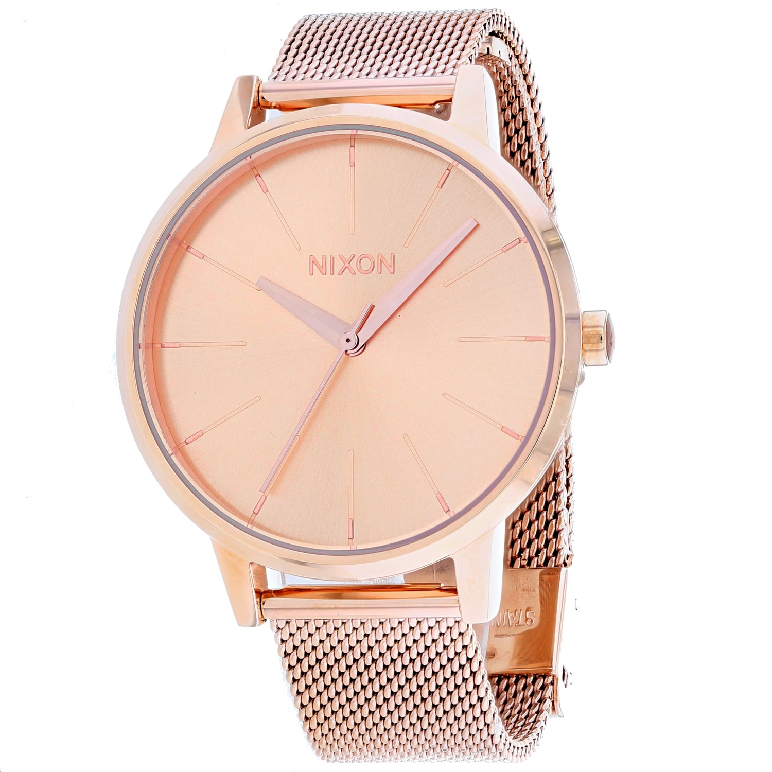 Nixon Women s A1229 897 Kensington Milanese Watch Rose Gold 37mm Stainless Steel Walmart