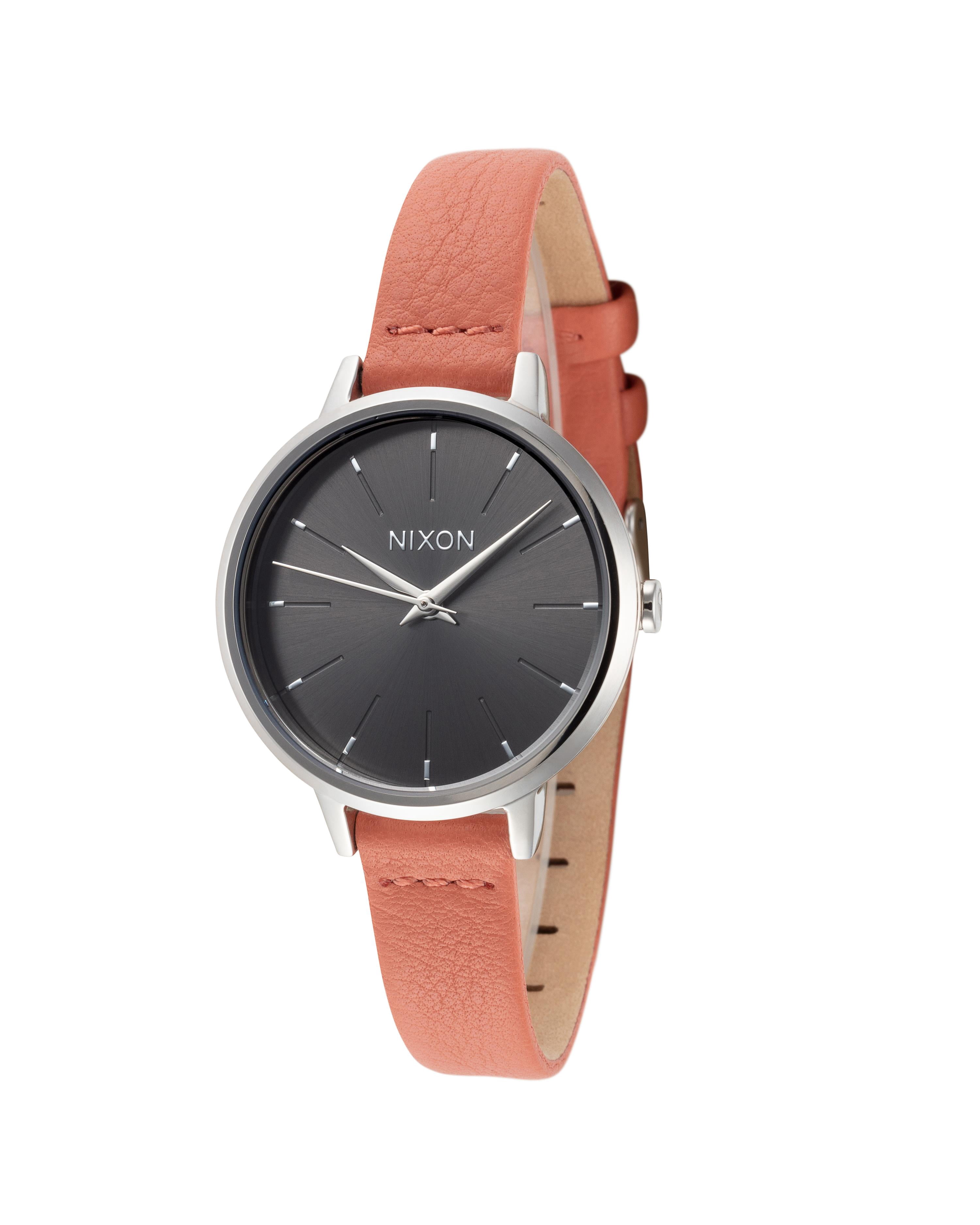 NIXON  Kensington Medium Quartz Grey Dial with orange leather strap Womens Watch Nixon Orange Wristwatches for sale | eBay main image 2