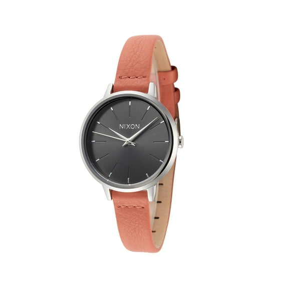 Nixon Women's Medium Kensington A12612958-00 32mm Gray Dial Leather Watch
