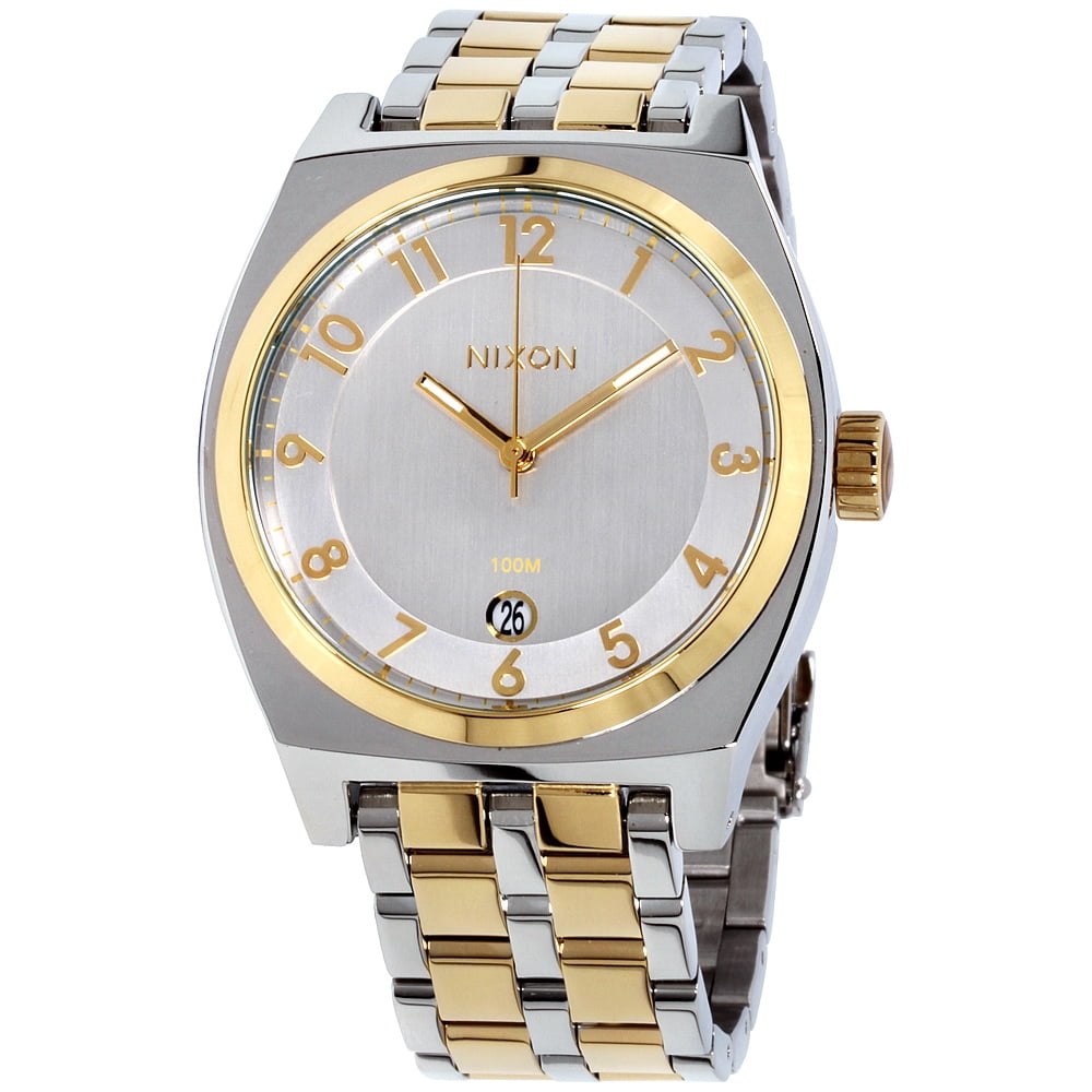 Nixon Two-Tone Gold and Silver Watch Nixon Time Teller Two-Tone Stainless Steel Watch A045-2062  main image 4
