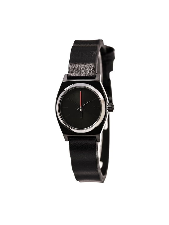Women's Small Time Teller Leather SW Vader Black A509SW2244 Black Leather Quartz Fashion Watch