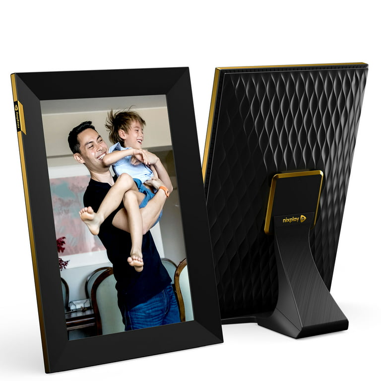 Nixplay W10p Classic Black 10.1 inch Touch Screen Smart Digital Picture Frame