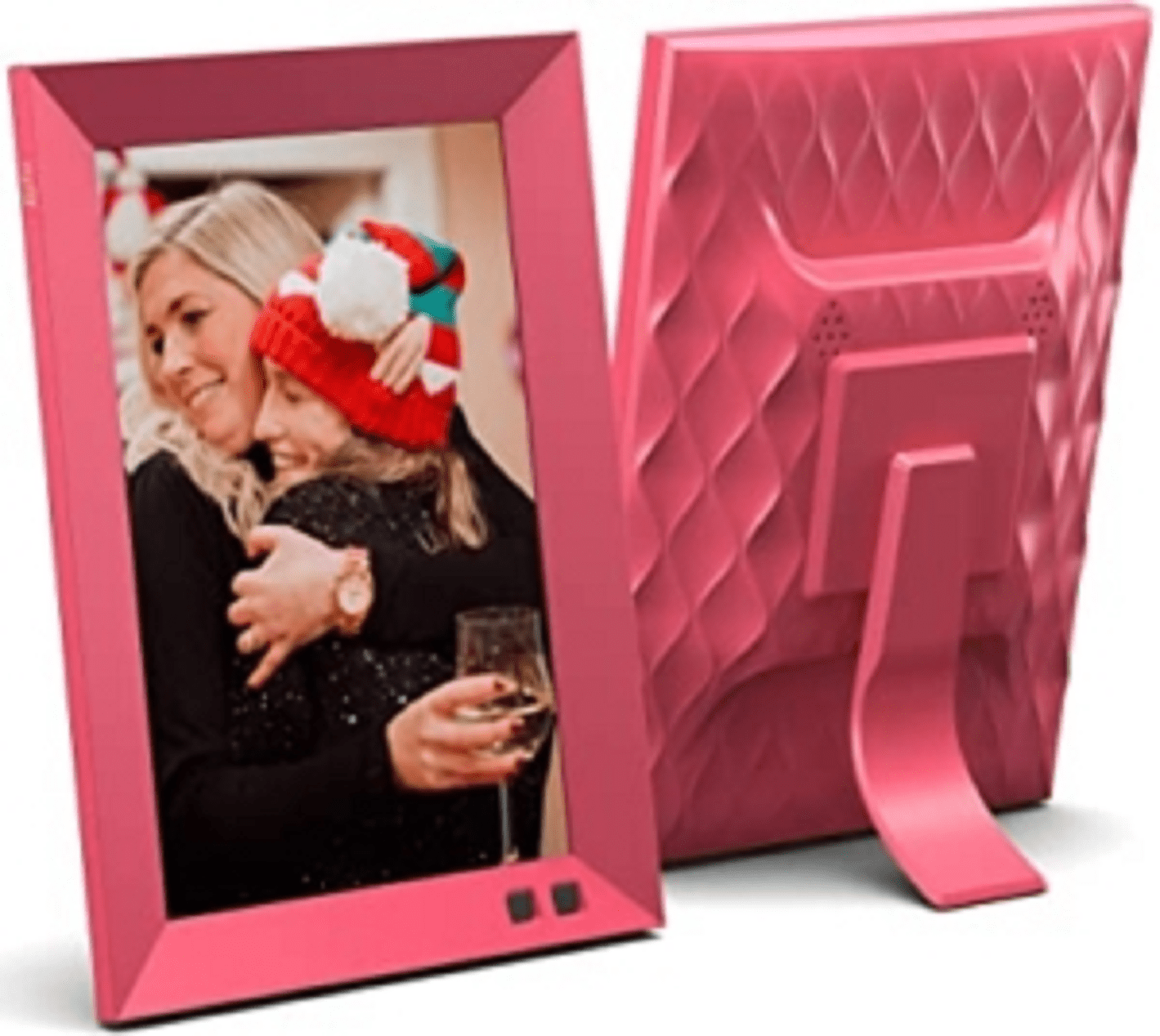 Nixplay W08F Lola Smart Digital Picture Frame 8 Inch, Pomegranate