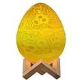 thumbnail image 1 of Niyofa 3D Printing Creative Night Light 3D Print Dinosaur Egg Light 16 Color Remote Control USB Charging LED Bedside Lamp Rechargeable LED Touch Lamp for Bedroom Table Home Decoration, 1 of 11