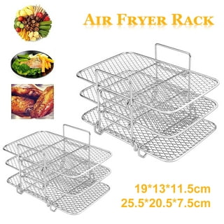  RHM Dual Basket Air Fryer Accessories Fit for Ninja Foodi DZ201  & Other 8Quart Dual Zone Air Fryers, Including Skewer Stand, Air Fryer  Rack, Silicone Liner, Paper Liner, etc : Home