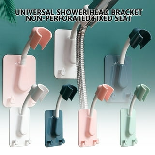 PHASAT Handheld Shower Head Holder Adjustable 304 Stainless Steel Handheld  Shower Head Bracket Holder Wall Mount,Shower Wand Holder Brushed
