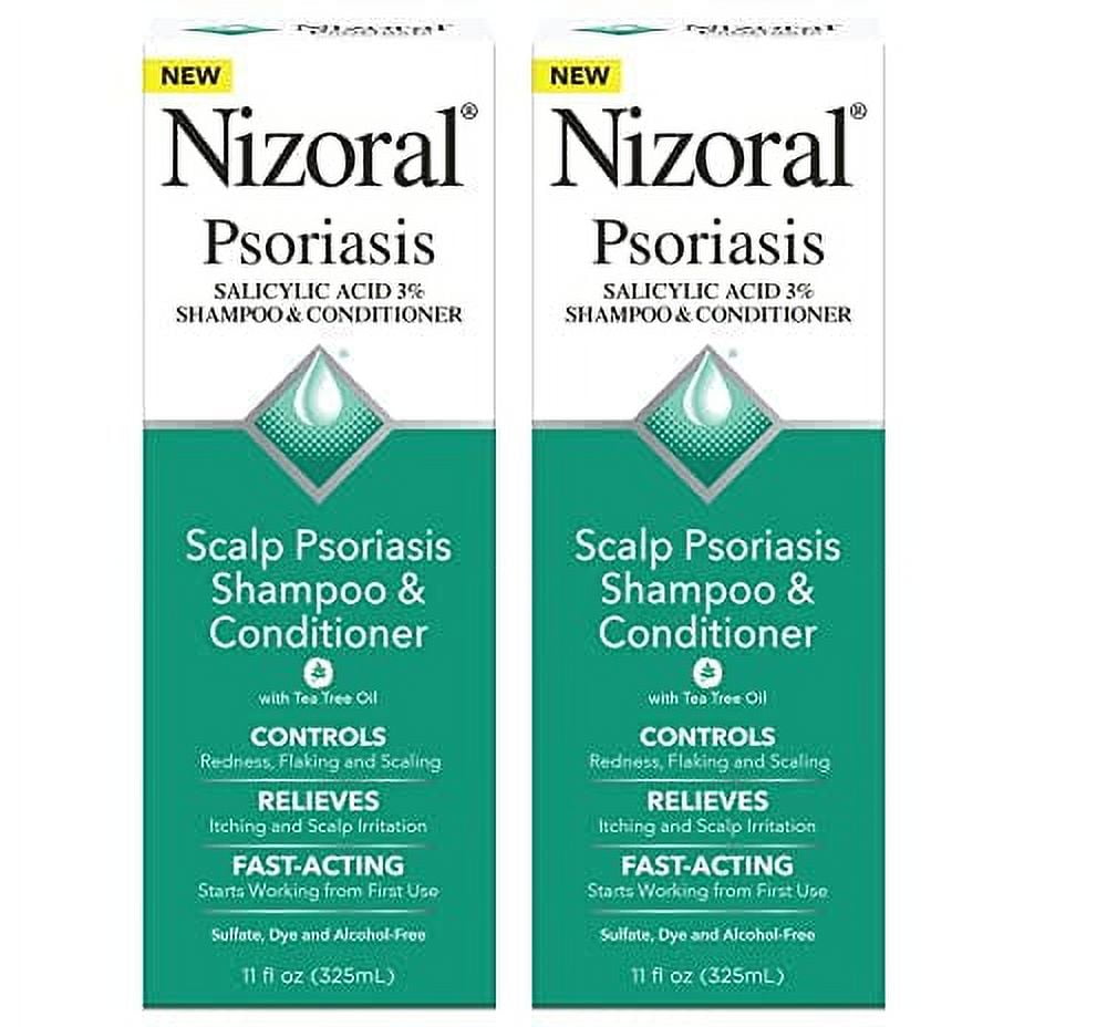 Nizoral Scalp Psoriasis Shampoo & Conditioner, 11 oz (Pack of 2)