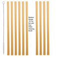 Nj Organic Bamboo Straws With Cleaning Brush 9 Inch,Biodegradable