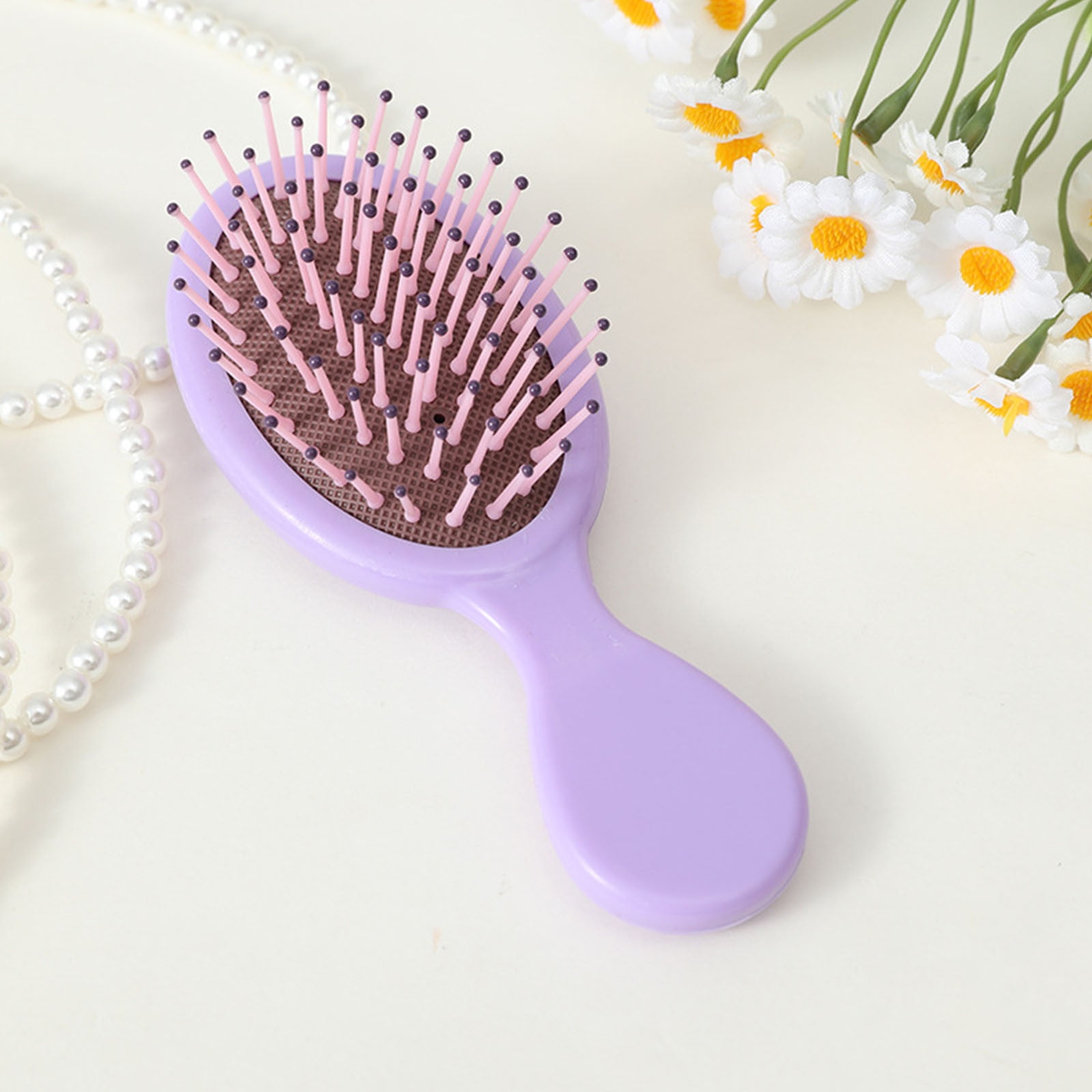 Njagoc Mini Brush Hairbrush For Kids Girls Wet Little Travel Mini Hair