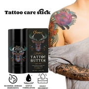 Njagoc Tattoos Aftercare Butter Balm, 1.4 Oz, Old & New Tattoos Moisturizer Healing Brightener For Color Enhance, Natural Organics Tattoos Cream 40g