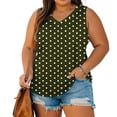 thumbnail image 1 of Njagoc Women Sleeveless Vest Summer Vests V Neck Loose Fit Tee Workout Camisole Plus Size Tank Top, 1 of 5