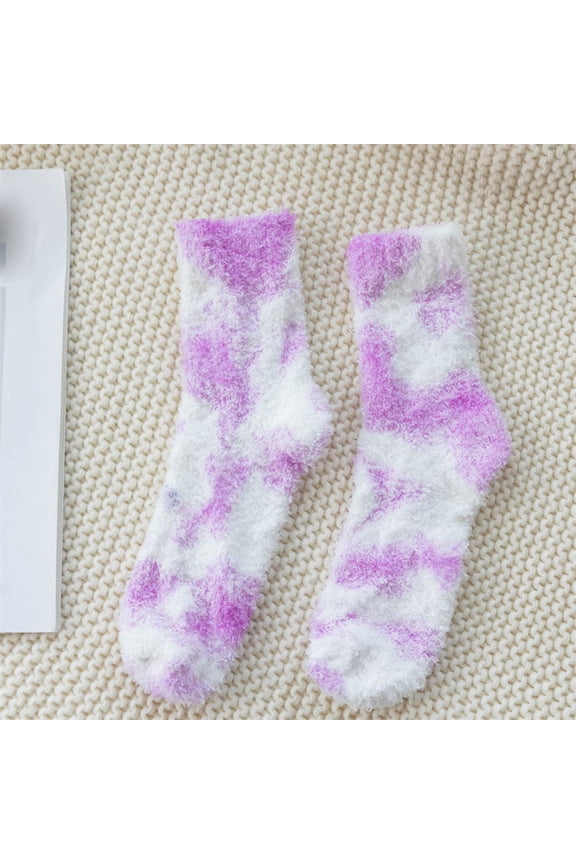 1PCS·Women's Tie-Dye Ankle Sock Set - Bold Stylish Casual & Outdoor Wear