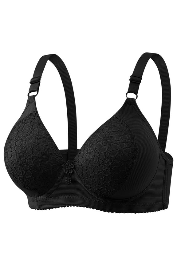 2025 Everyday Vintage Bralette - Soft Stretch Lace, Underwire-Free with Modest Coverage, 38-46