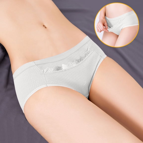 Njagoc3 2025 Mid Waist Menstrual Leak Proof Physiological Pants, Breathable Triangle Pants for Womens