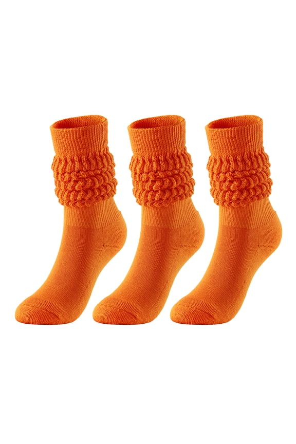 3PCS·Unisex Solid Color Basic Crew Sock Set - Durable Comfortable Everyday & Office Wear