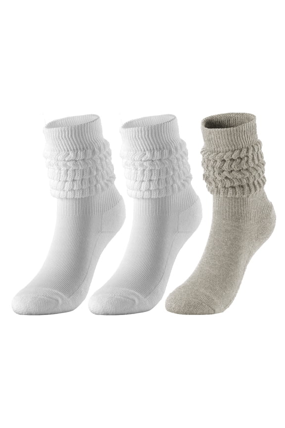 3PCS·Women's Bold Color Crew Sock Set - Stylish Breathable Casual & Outdoor Wear