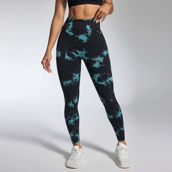 Njagoc3 Athleisure Workout Pants for Women | Camouflage Print High-Waisted Leggings | Active Performance Tights with Tummy Control | Moisture-Wicking UV Protection