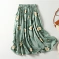 thumbnail image 1 of Njagoc3 Boho Garden Collection: Womens Tiered Midi Skirt | Smocked High Waist | Breathable Cotton Gauze | Festival-Ready Summer Dress for Music Lovers, 1 of 6