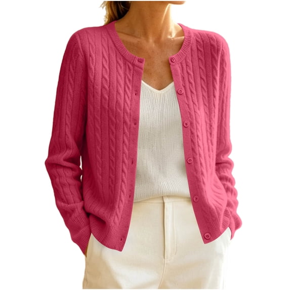 Njagoc3 Cardigan Sweaters for Women Cable Knit Open Front Long Sleeve Oversized Cozy Fall Casual Everyday Outfits Lightweight Knitwear 2026