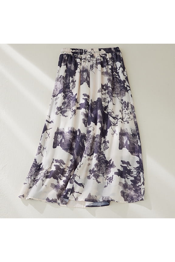 Chic Workwear: Womens Tailored High-Waist Midi Skirt | Solid Color Pencil Silhouette | Breathable Stretch Cotton | Summer Office Essential with Professional Polish