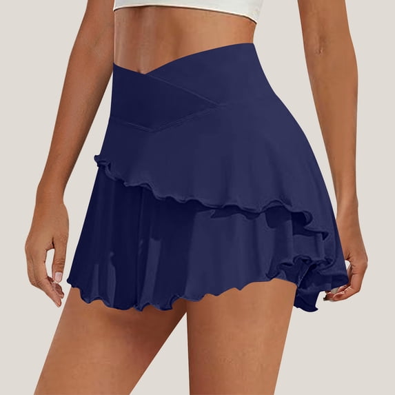 Njagoc3 Chic Wrap Skirt with Adjustable Waist Tie, Versatile Styling Options, Summer Wardrobe Staple