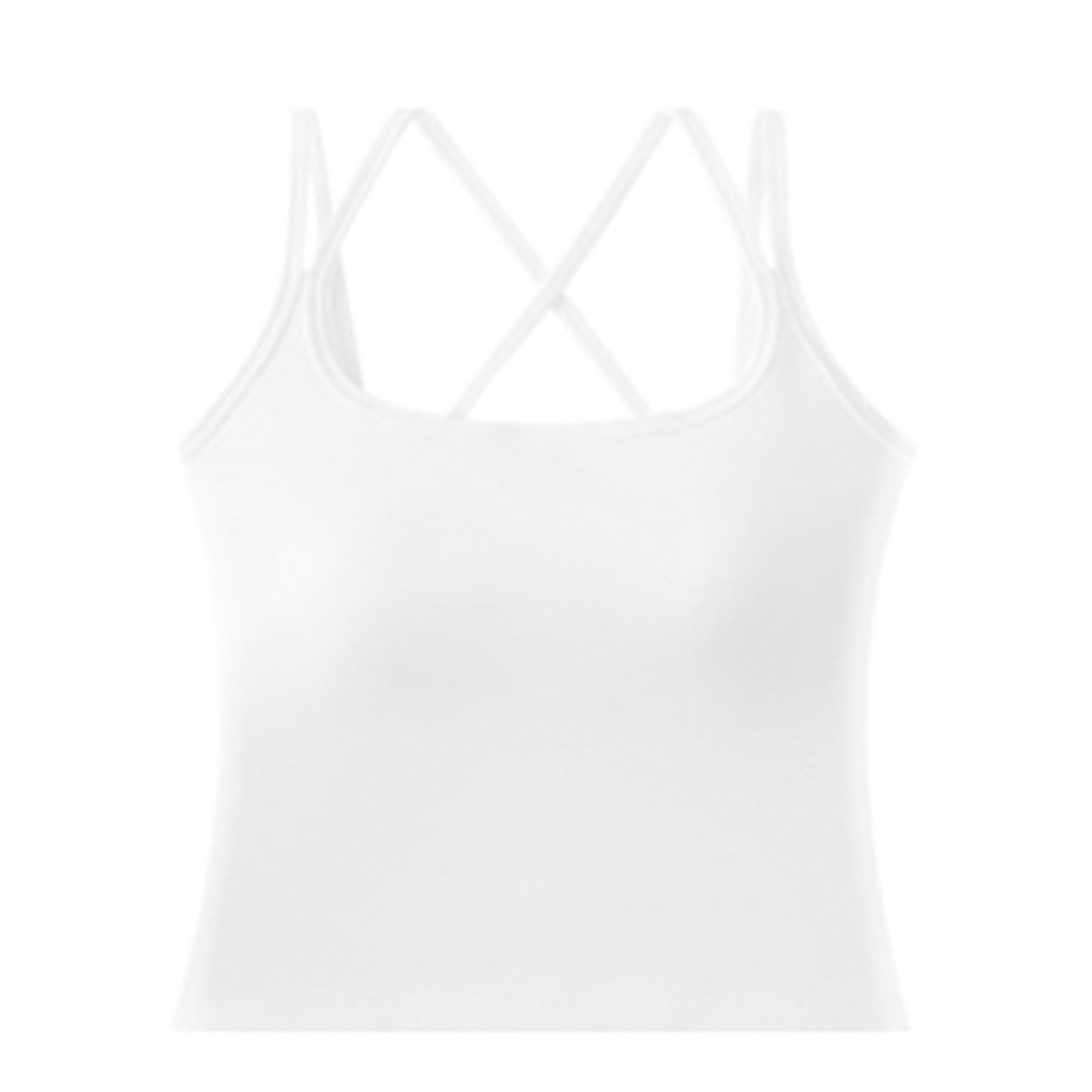 Njagoc3 Cross Back Spaghetti Strap Tank Top Women's Plus Size