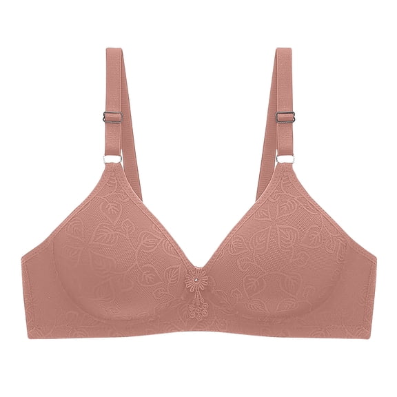Njagoc3 French Wirefree Bra Comfort Natural Lift Everyday Thin Unlined Bralette