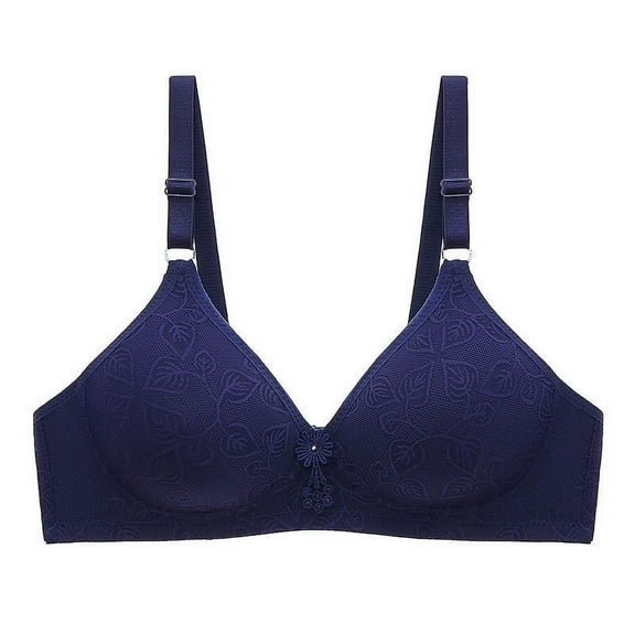 Njagoc3 French Wirefree Bra Comfort Natural Lift Everyday Thin Unlined Bralette