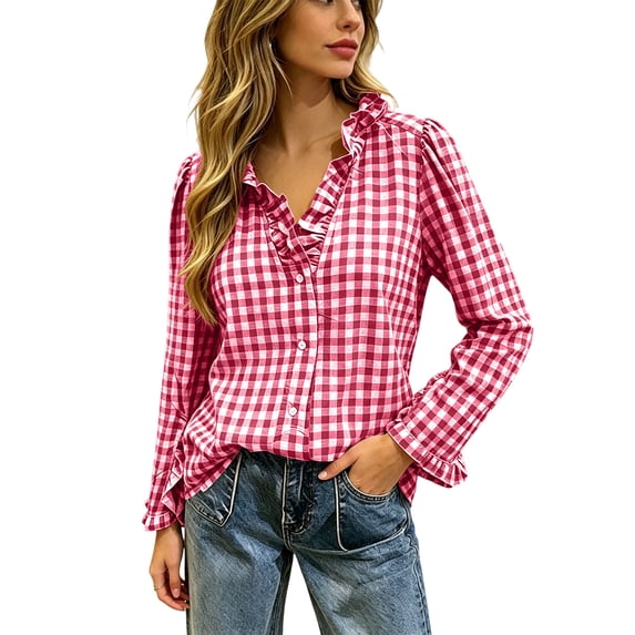 Njagoc3 Long Sleeve Shirts for Women Crew Neck Women Long Sleeve Tops Casual Fall Tops Trendy Cute T Shirts Outfits Clothes