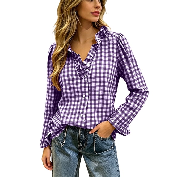 Njagoc3 Long Sleeve Shirts for Women Crew Neck Women Long Sleeve Tops Casual Fall Tops Trendy Cute T Shirts Outfits Clothes
