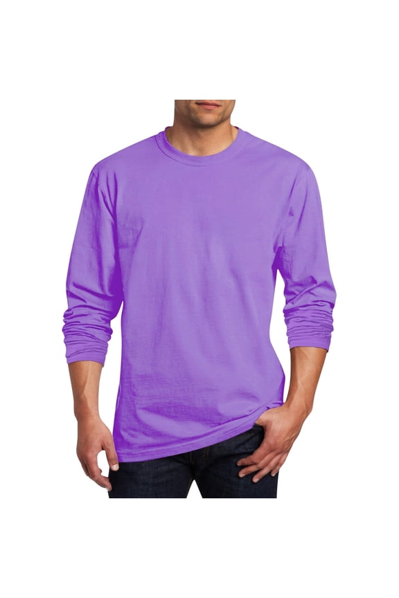 Men's Crew Neck Long Sleeve Regular Solid Top - Office & Everyday Casual Wear