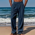 thumbnail image 1 of Njagoc3 Men's Drawstring Wide-Leg Jeans - Relaxed Casual & Everyday Wear, 1 of 6
