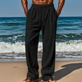 thumbnail image 1 of Njagoc3 Men's Drawstring Wide-Leg Jeans - Relaxed Casual & Everyday Wear, 1 of 6