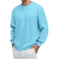 thumbnail image 1 of Njagoc3 Men's Oversized Crew Neck Long Sleeve Top - Everyday & Lounge Wear, 1 of 5