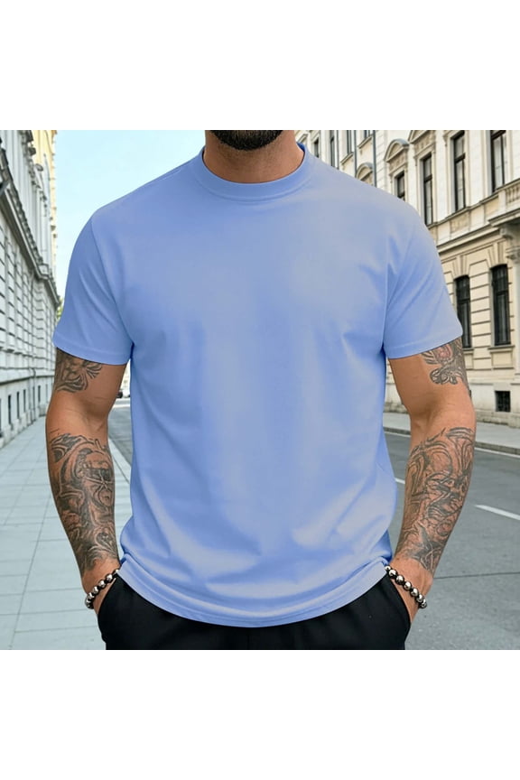 Men's Slim-Fit V-Neck Short-Sleeve T-Shirt - Stylish Weekend & Layering Wear